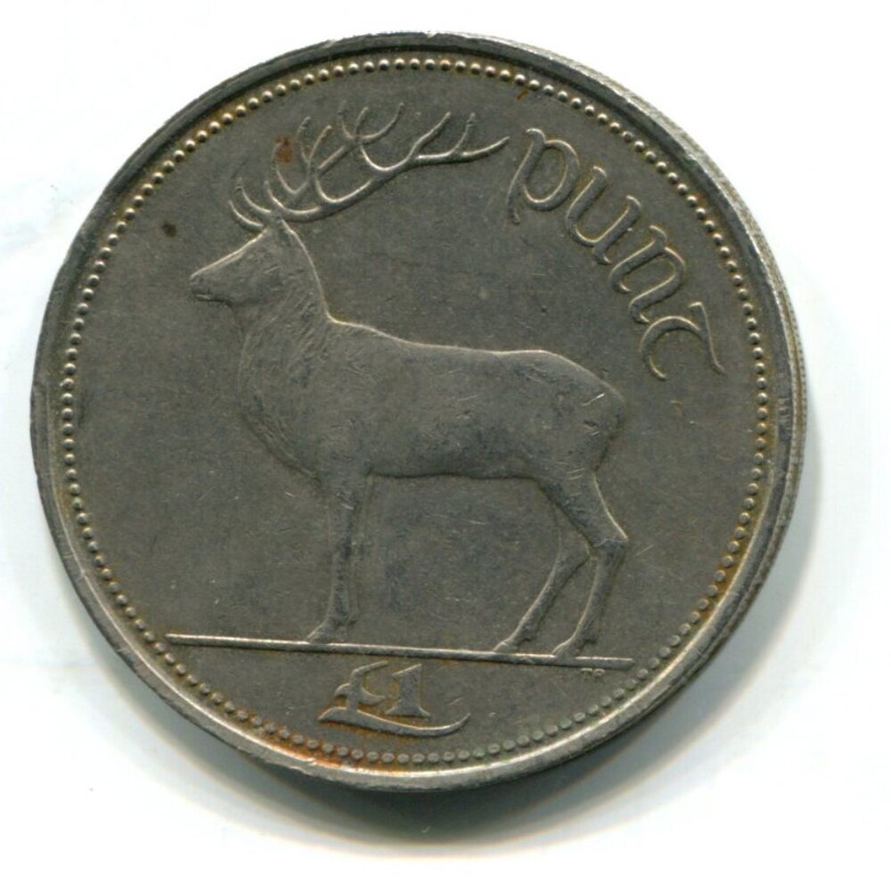 1990 Ireland 'One Punt' Coin (b677-6)
